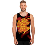 Chinese New Year Rooster Print Men's Tank Top