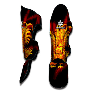 Chinese New Year Rooster Print Muay Thai Shin Guard