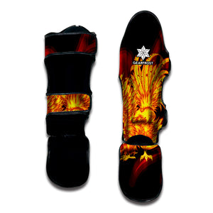 Chinese New Year Rooster Print Muay Thai Shin Guard