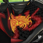 Chinese New Year Rooster Print Pet Car Back Seat Cover