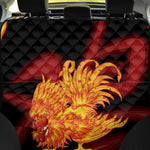 Chinese New Year Rooster Print Pet Car Back Seat Cover