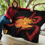 Chinese New Year Rooster Print Quilt