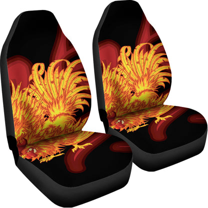 Chinese New Year Rooster Print Universal Fit Car Seat Covers