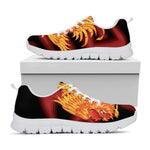 Chinese New Year Rooster Print White Sneakers