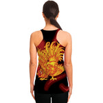 Chinese New Year Rooster Print Women's Racerback Tank Top