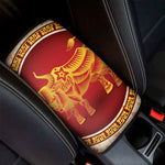 Chinese Ox Zodiac Sign Print Car Center Console Cover