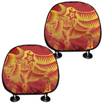 Chinese Ox Zodiac Sign Print Car Headrest Covers