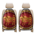 Chinese Ox Zodiac Sign Print Car Seat Organizers