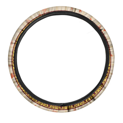Chinese Ox Zodiac Sign Print Car Steering Wheel Cover