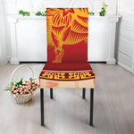 Chinese Ox Zodiac Sign Print Dining Chair Slipcover