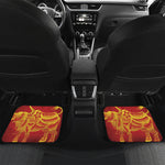 Chinese Ox Zodiac Sign Print Front and Back Car Floor Mats