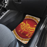 Chinese Ox Zodiac Sign Print Front Car Floor Mats