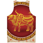 Chinese Ox Zodiac Sign Print Men's Tank Top