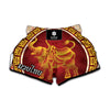 Chinese Ox Zodiac Sign Print Muay Thai Boxing Shorts