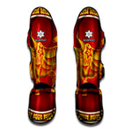 Chinese Ox Zodiac Sign Print Muay Thai Shin Guard