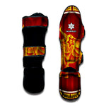 Chinese Ox Zodiac Sign Print Muay Thai Shin Guard
