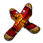 Chinese Ox Zodiac Sign Print Muay Thai Shin Guard