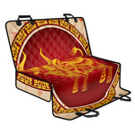 Chinese Ox Zodiac Sign Print Pet Car Back Seat Cover