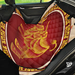Chinese Ox Zodiac Sign Print Pet Car Back Seat Cover