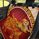 Chinese Ox Zodiac Sign Print Pet Car Back Seat Cover