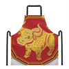 Chinese Ox Zodiac Symbol Print Apron