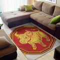 Chinese Ox Zodiac Symbol Print Floor Mat