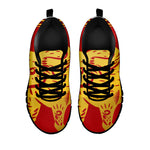 Chinese Ox Zodiac Symbol Print Black Sneakers