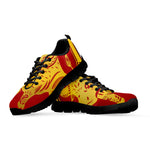 Chinese Ox Zodiac Symbol Print Black Sneakers