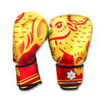 Chinese Ox Zodiac Symbol Print Boxing Gloves