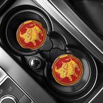 Chinese Ox Zodiac Symbol Print Car Coasters