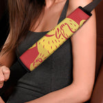 Chinese Ox Zodiac Symbol Print Car Seat Belt Covers