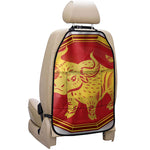 Chinese Ox Zodiac Symbol Print Car Seat Organizers
