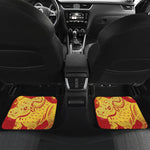 Chinese Ox Zodiac Symbol Print Front and Back Car Floor Mats