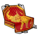 Chinese Ox Zodiac Symbol Print Pet Car Back Seat Cover