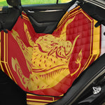 Chinese Ox Zodiac Symbol Print Pet Car Back Seat Cover