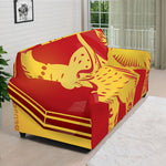 Chinese Ox Zodiac Symbol Print Sofa Cover