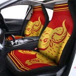 Chinese Ox Zodiac Symbol Print Universal Fit Car Seat Covers