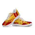Chinese Ox Zodiac Symbol Print White Sneakers
