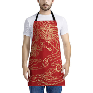 Chinese Phoenix Print Apron