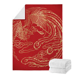 Chinese Phoenix Print Blanket