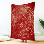 Chinese Phoenix Print Blanket
