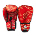 Chinese Phoenix Print Boxing Gloves
