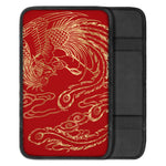 Chinese Phoenix Print Car Center Console Cover