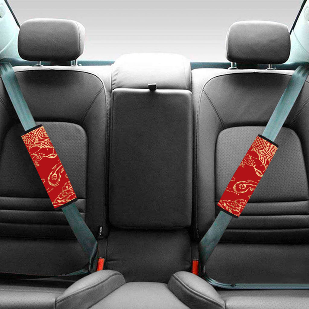 Chinese Phoenix Print Car Seat Belt Covers