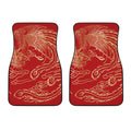 Chinese Phoenix Print Front Car Floor Mats