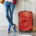 Chinese Phoenix Print Luggage Cover