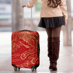 Chinese Phoenix Print Luggage Cover