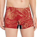 Chinese Phoenix Print Men's Boxer Briefs