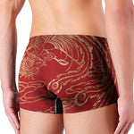 Chinese Phoenix Print Men's Boxer Briefs