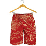 Chinese Phoenix Print Men's Shorts